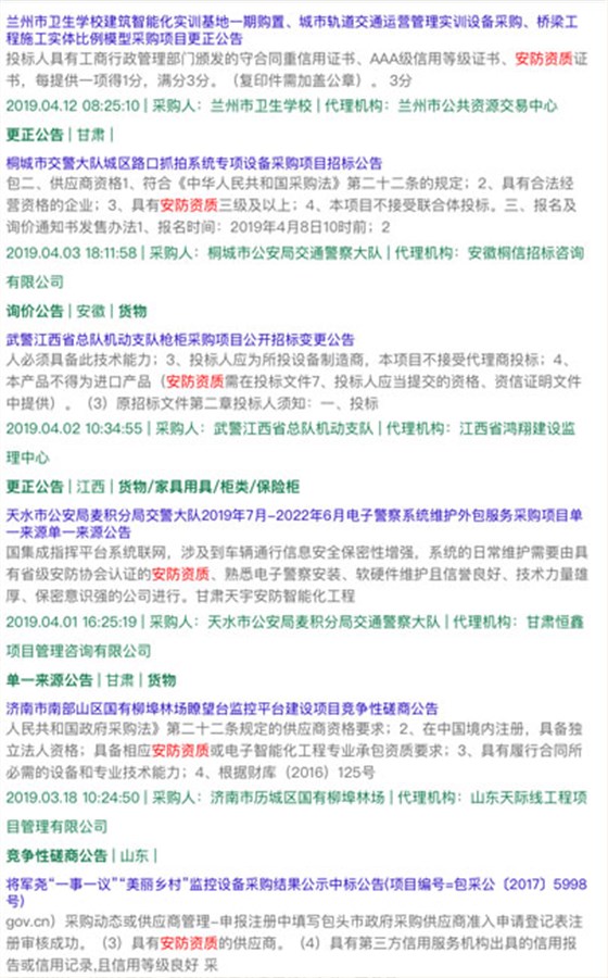 做安防資質(zhì)認證能接怎樣的項目？有作用嗎？能中標嗎？