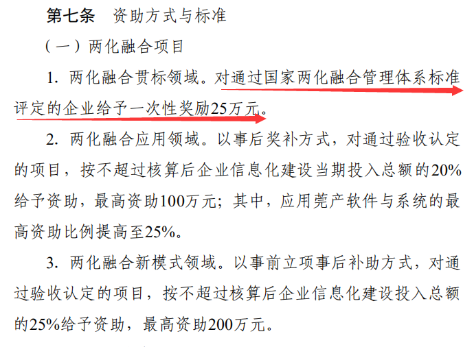 25萬！東莞兩化融合貫標補貼2022年截止！卓航咨詢