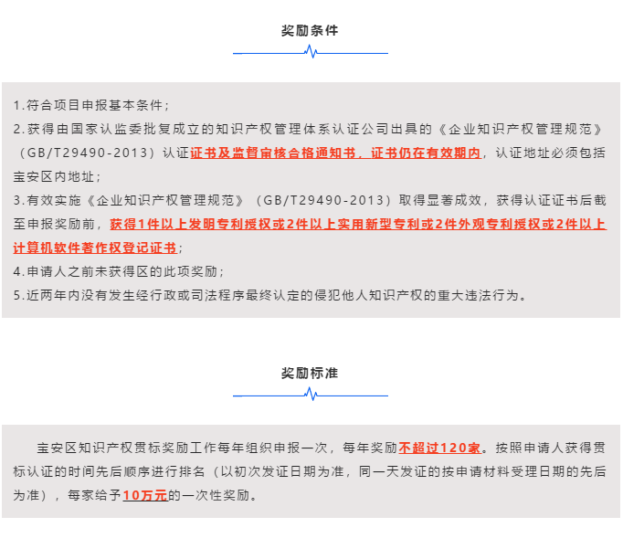 一圖掌握2020年寶安區(qū)貫標(biāo)補(bǔ)貼申報(bào)條件及獎(jiǎng)勵(lì)標(biāo)準(zhǔn)！